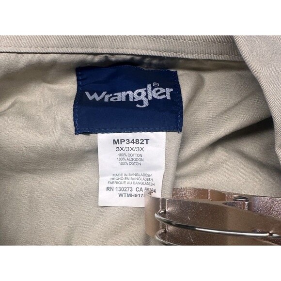 Wrangler San Antonio Ranch Rodeo Logo Western Shirt 3X NWT - Picture 4 of 5